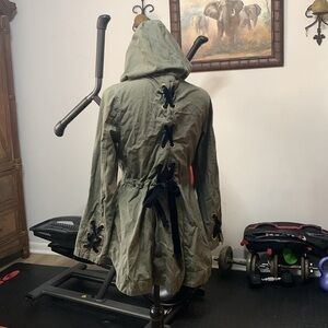 Maurices womens jacket zipper and snaps heavy duty hooded size S